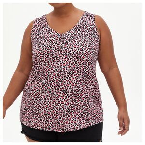 Torrid Pink Leopard Soft-Stretch Challis Tank